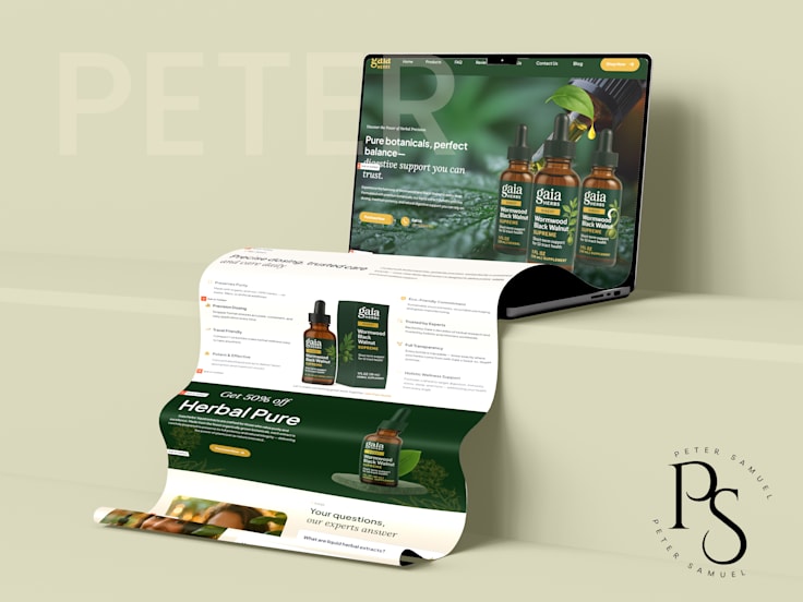 Herbal landing page project